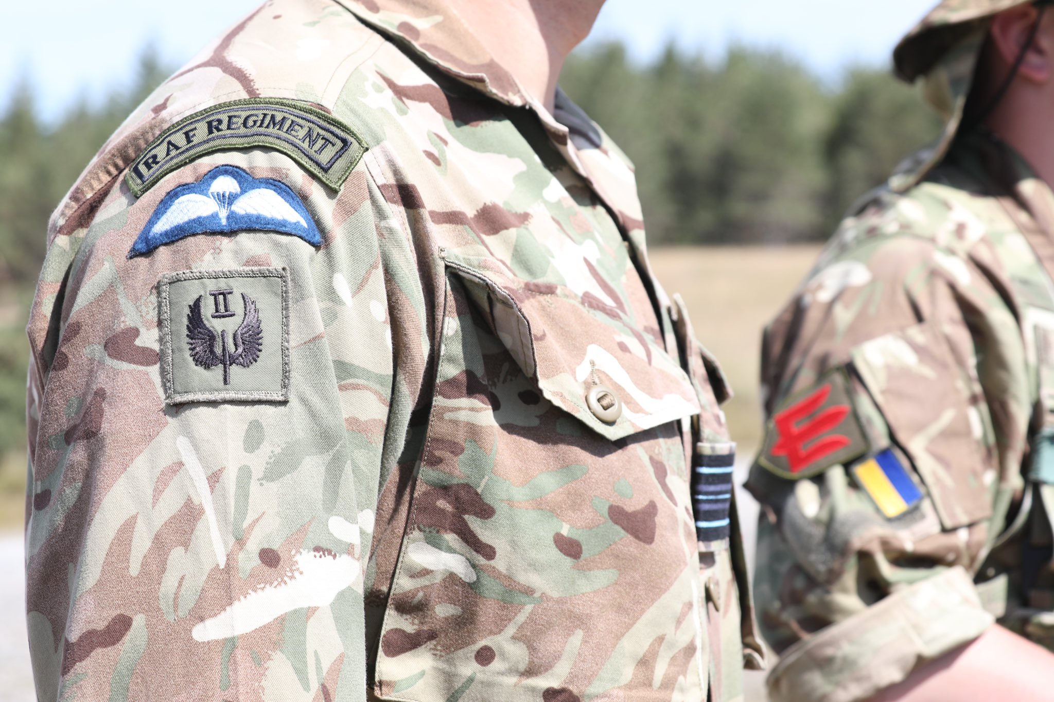 II Sqn RAF Regiment training Ukrainian Forces