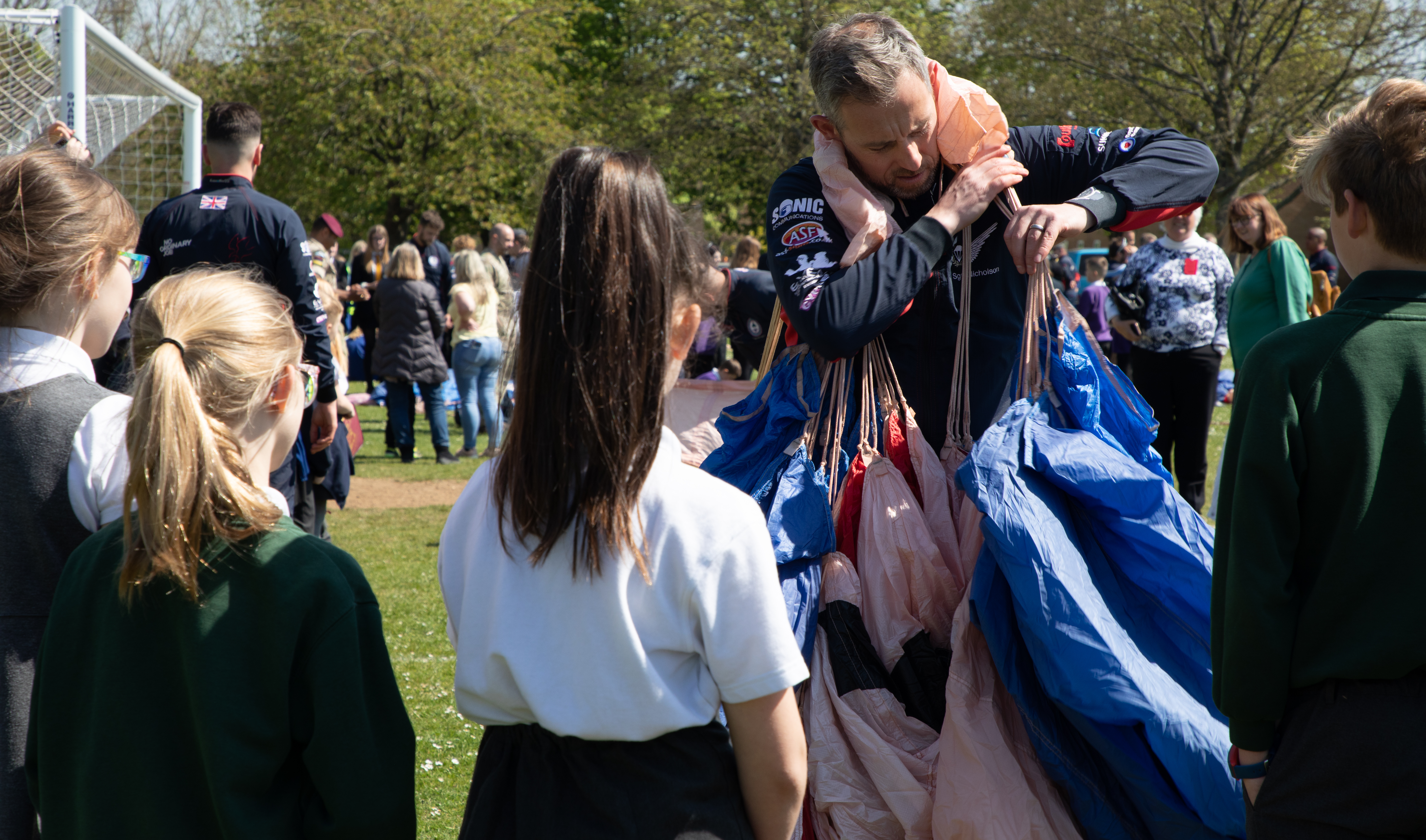 Today (26th April) the RAF Falcons officially began their 2022 season with a spectacular display at RAF Brize Norton, their home base, in front of local schools, sponsors and senior military.