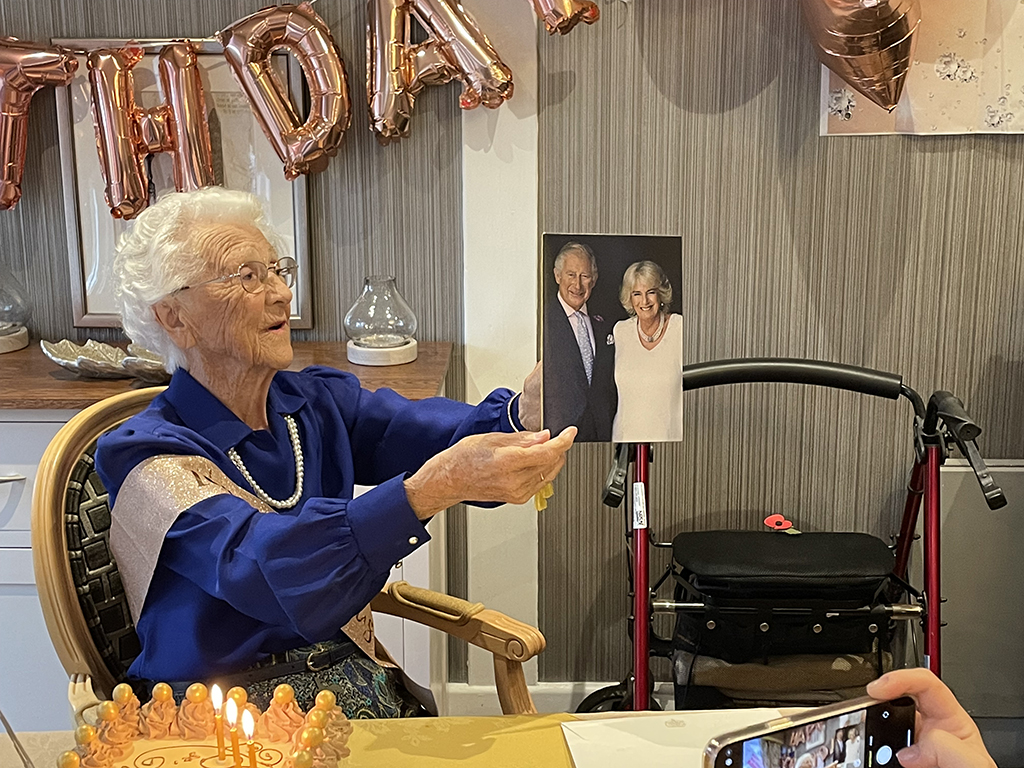 Royal Air Force veteran, Eileen Mary Blythe, who served during the Second World War, has celebrated her 100th Birthday.