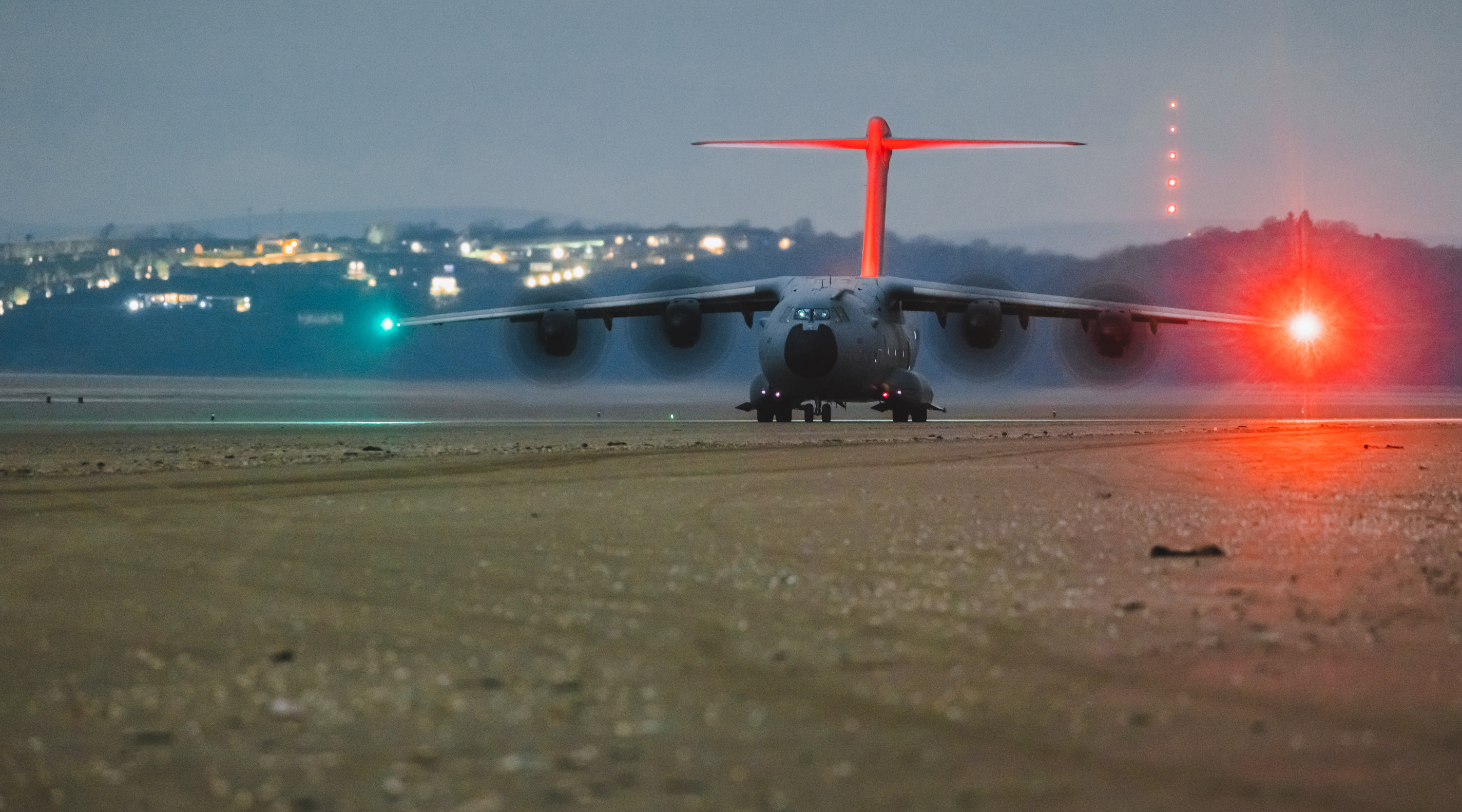 A400M Atlas C.1 and C-130J Hercules crews of the Air Mobility Force, based at RAF Brize Norton, have been working with Tactical Air Traffic Controllers as they hone their Natural Surface Operations skill set.