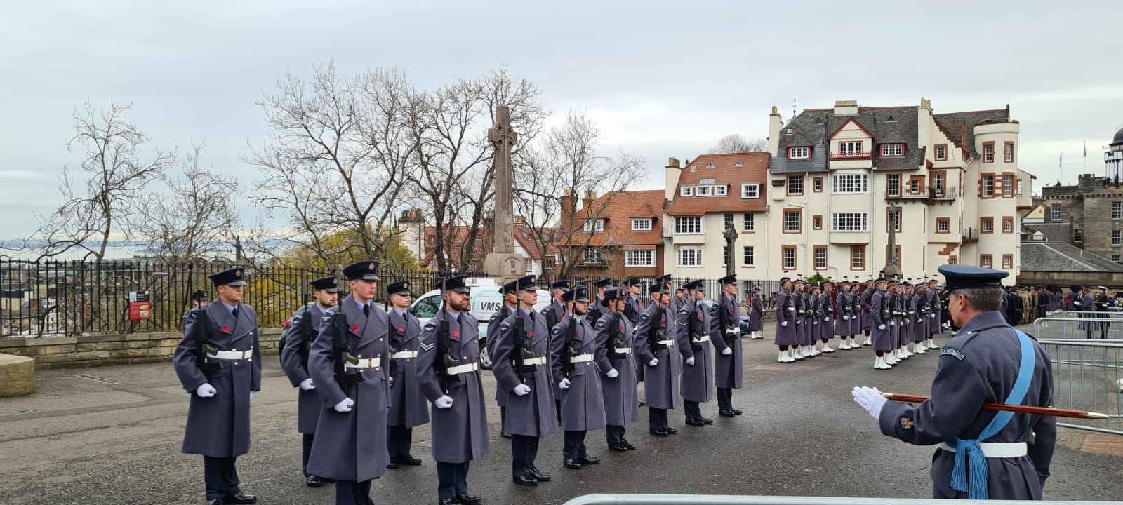 51 Sqn RAF Regiment formed up ready for the parade