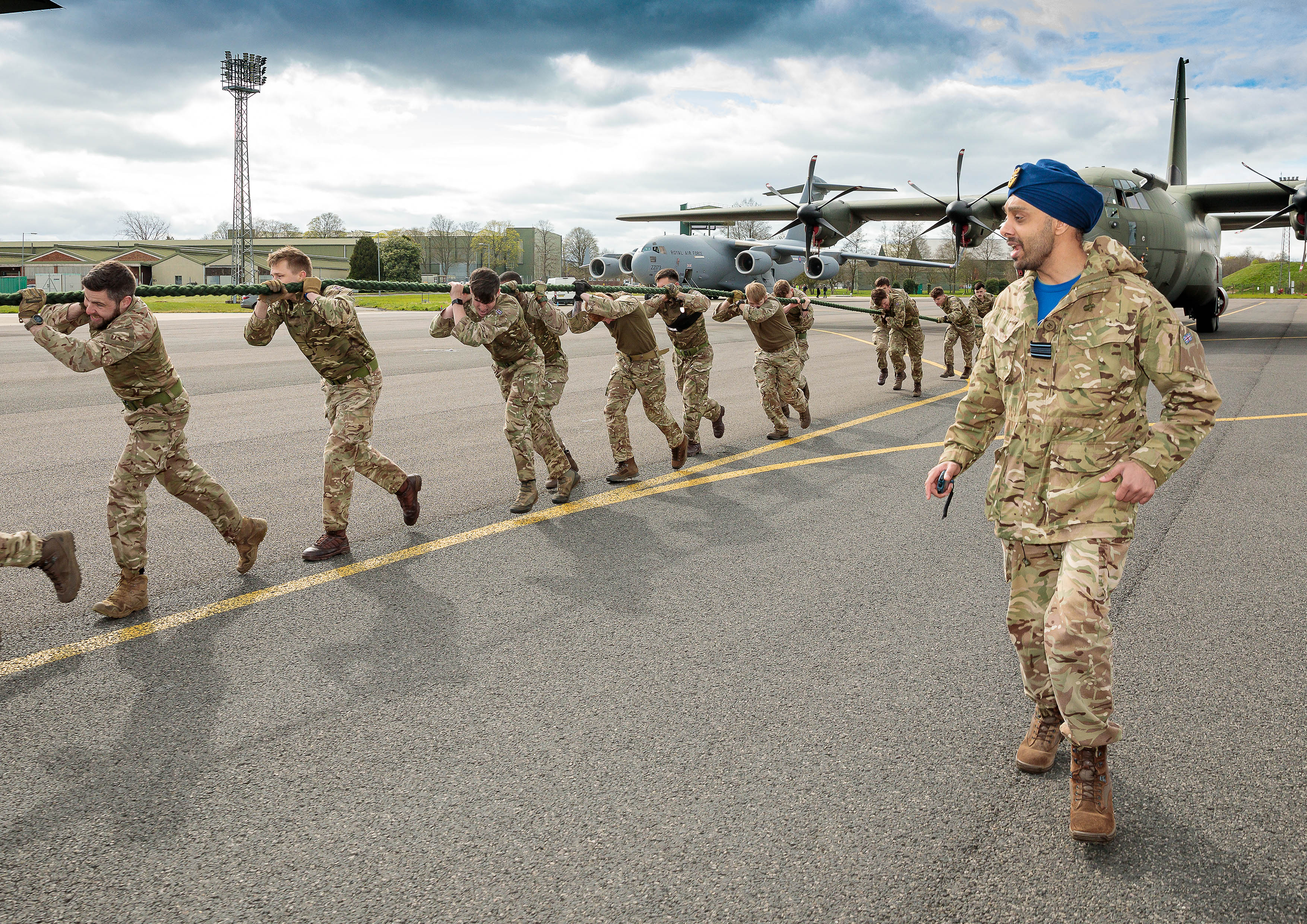 The Hercules Charity Pull took place at RAF Brize Norton on 5 Apr 22, raising money for two extremely deserving charities.