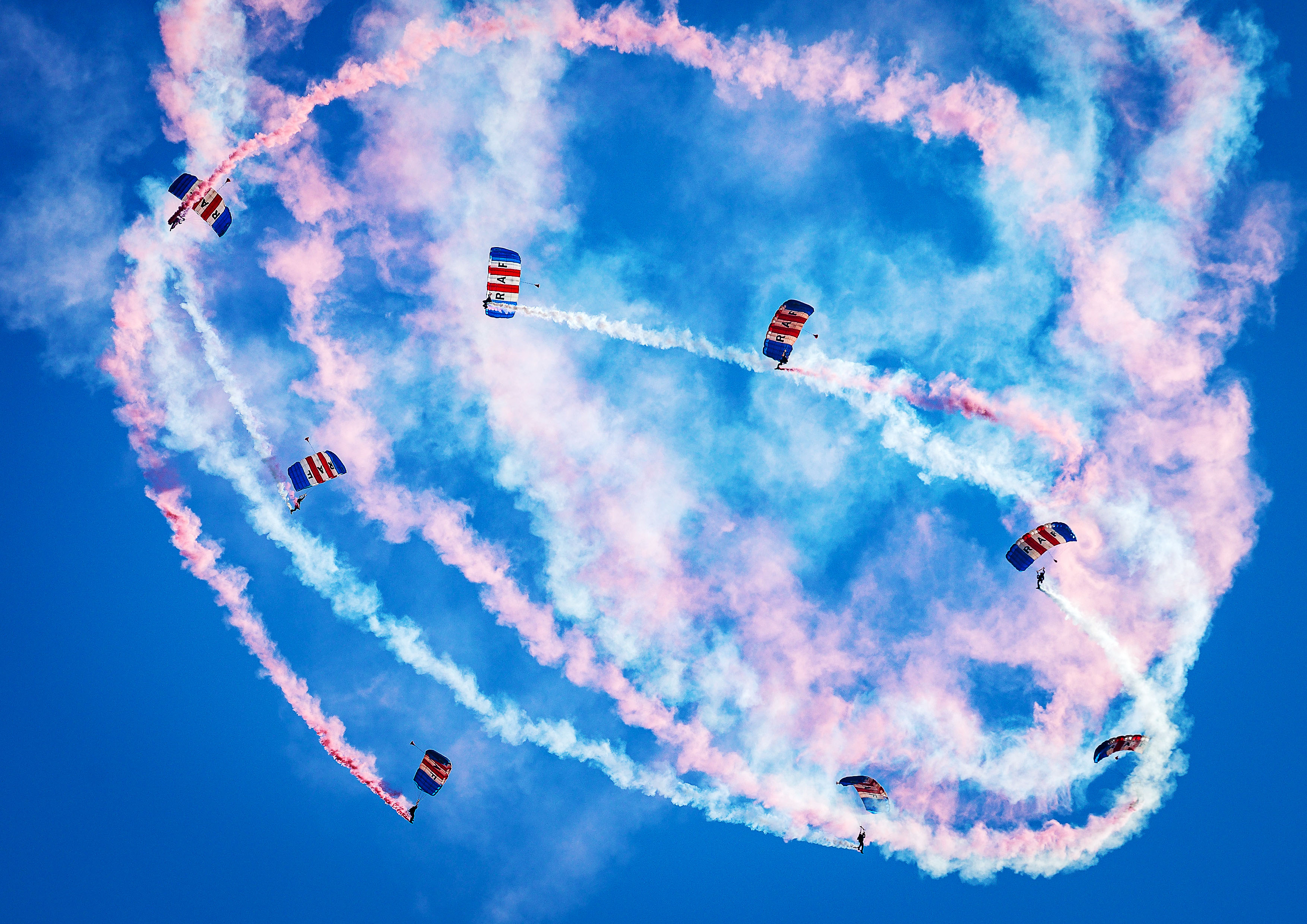 RAF Falcons Parachute Display Team Launch Day 2023