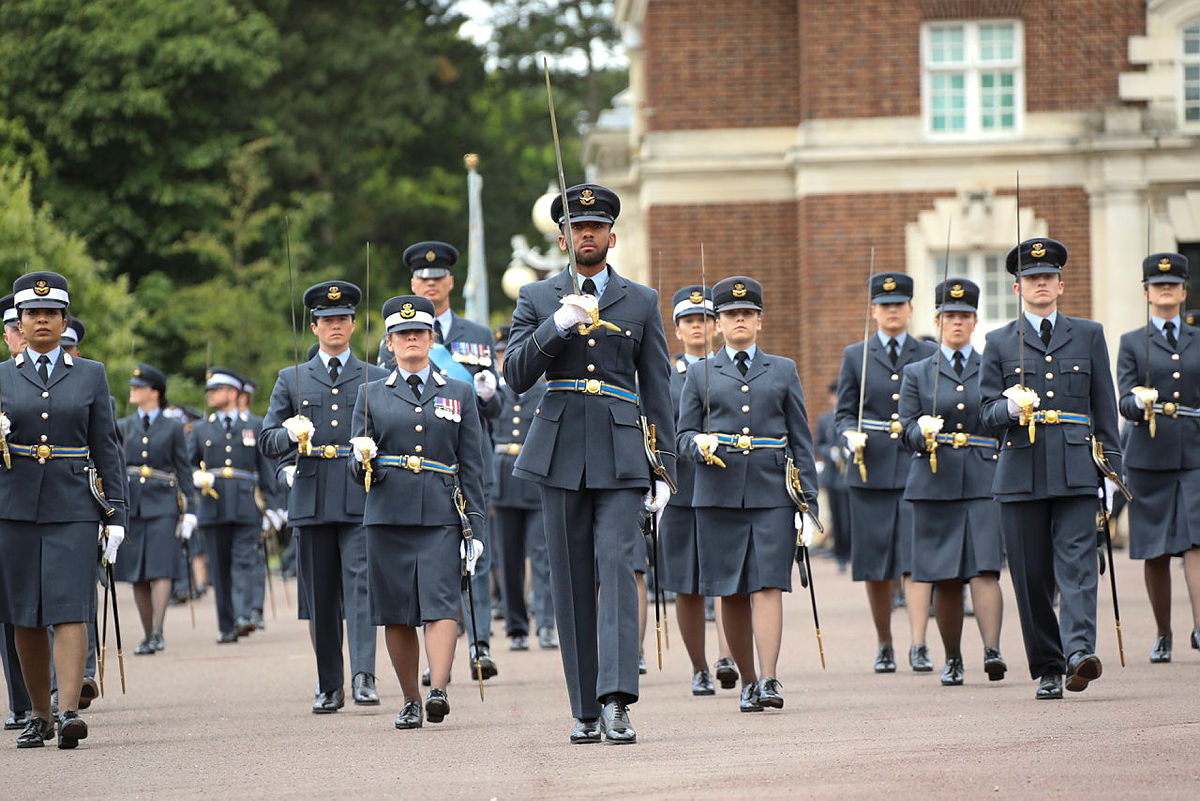 Personnel on parade.