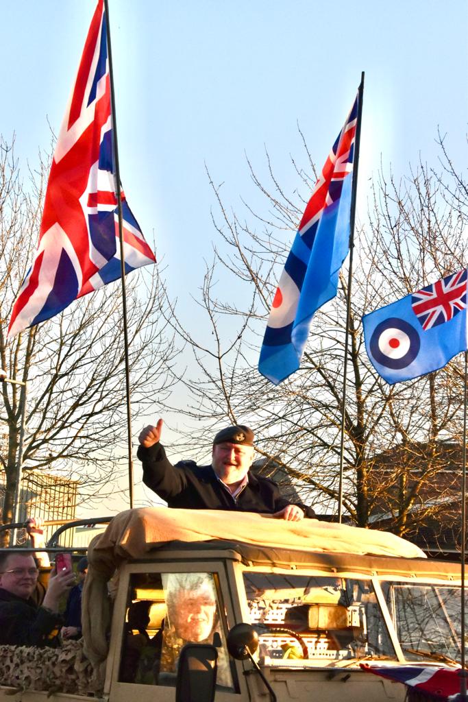 RAF Brize Norton Personnel See Warrant Officer Durham off in Style