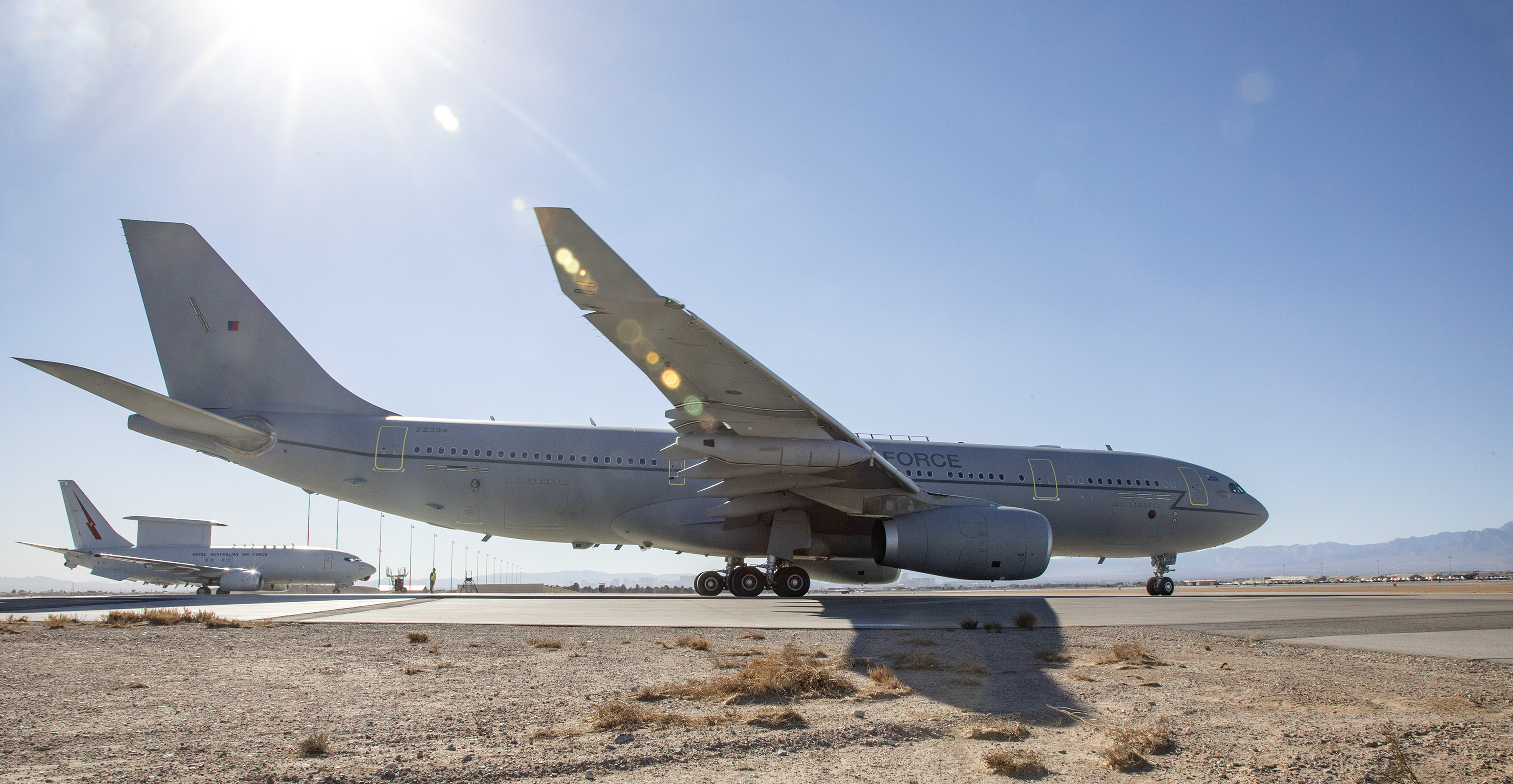 A Royal Air Force Brize Norton based Voyager is providing a key part of Exercise Red Flag, the ongoing major exercise run by the United States Air Force in Nevada