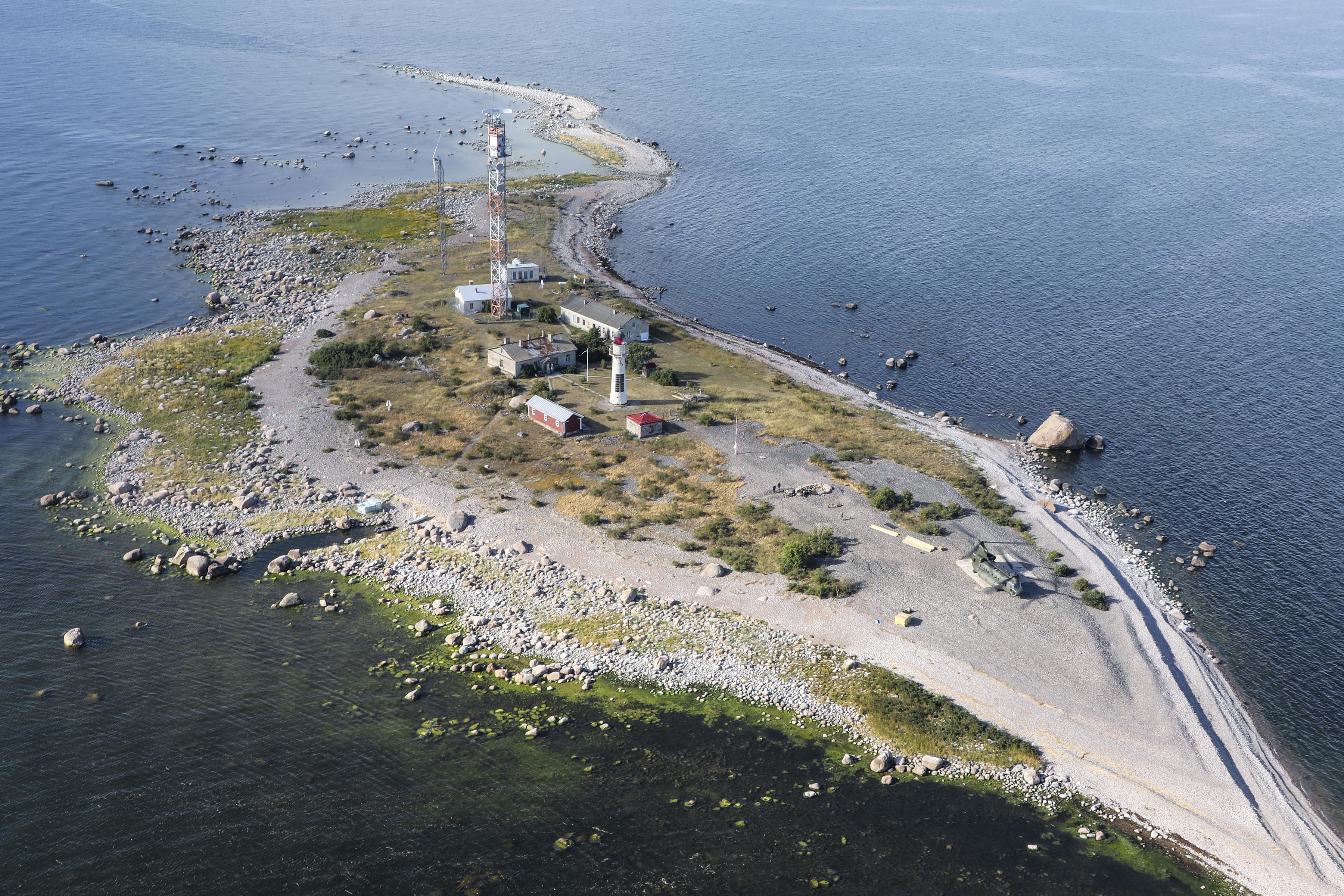 Image shows Vaindloo Island.