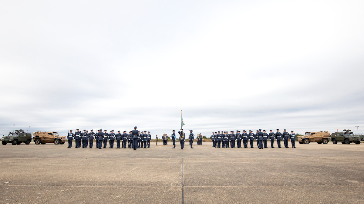 The Royal Air Force bids a fond farewell to Number 27 Squadron RAF Regiment as their disbandment parade took place at RAF Honington