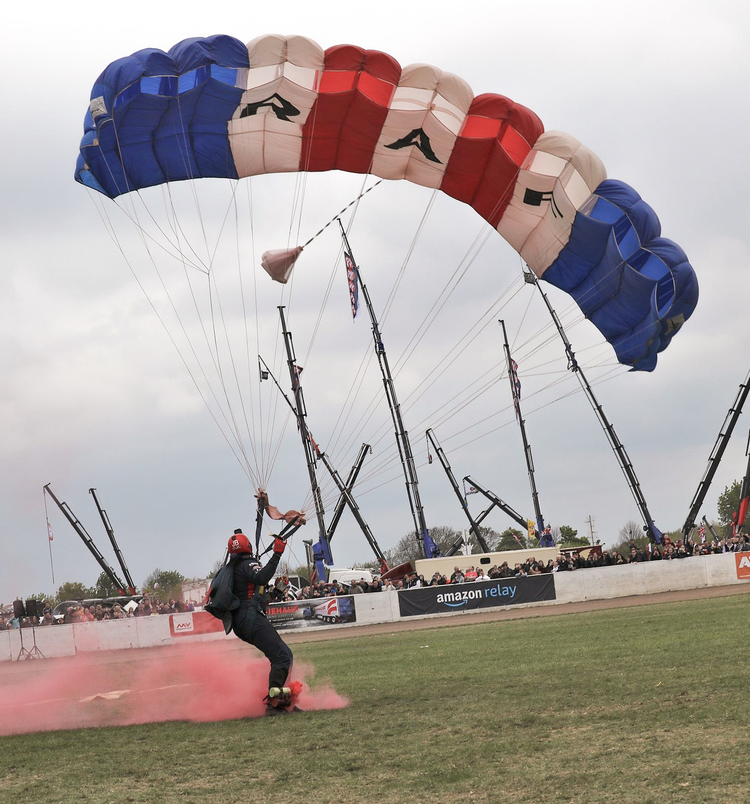 RAF Falcons Parachute Display Team kickstart their season at the Peterborough Truckfest