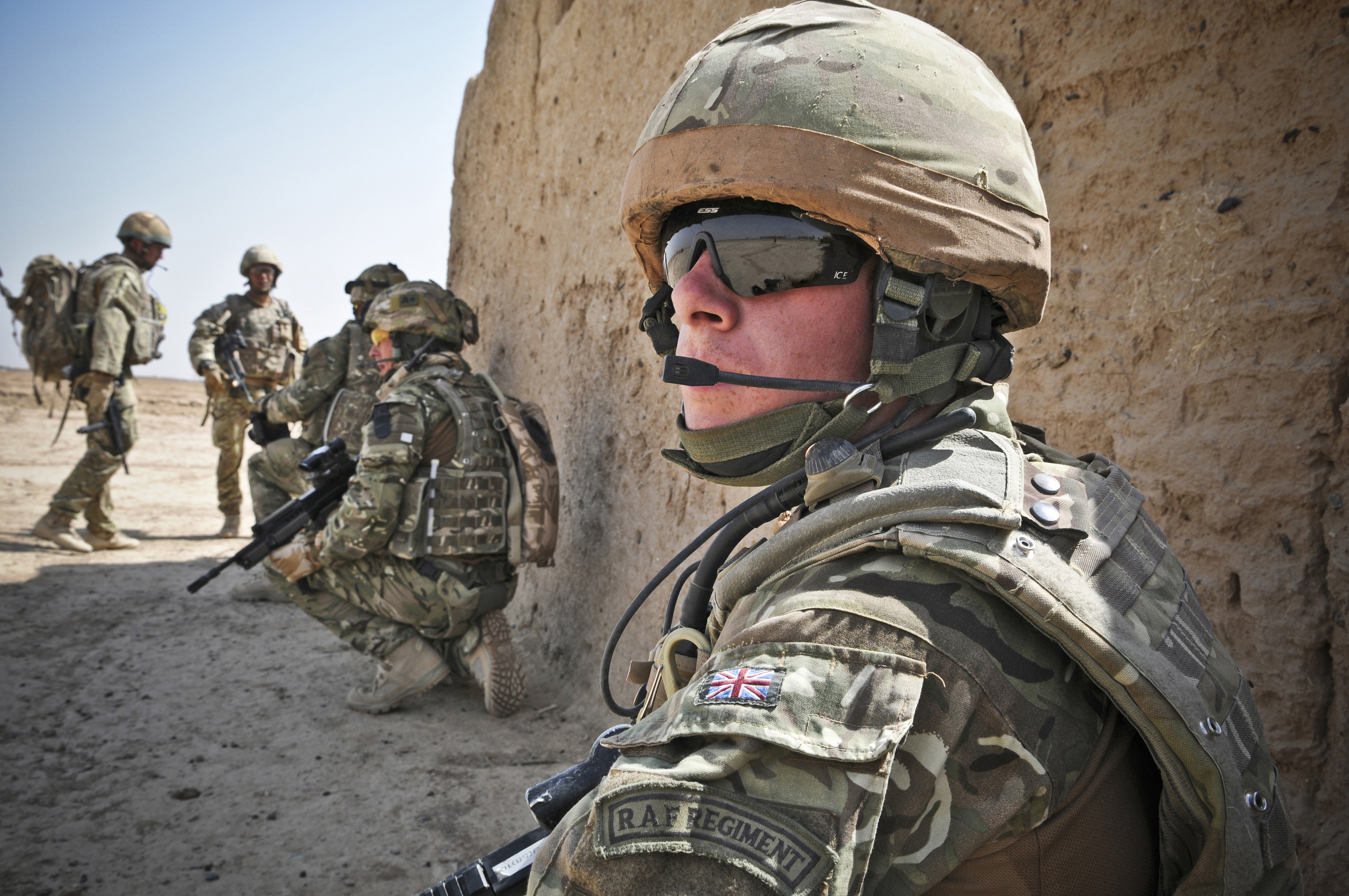 RAF Regiment in the Middle East.