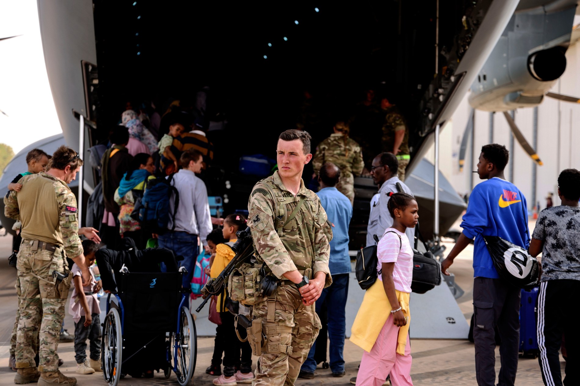 Aircraft based at RAF Brize Norton have played a key role in carrying out the evacuation operation of British citizens from Sudan.