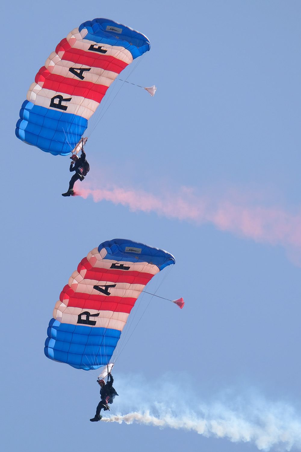 The RAF Falcons, the RAF’s official parachute display team.