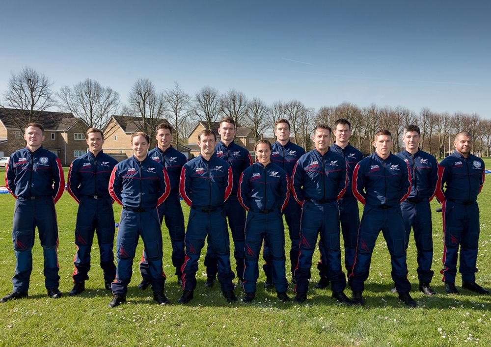 The RAF Falcons Parachute Display Team 2018