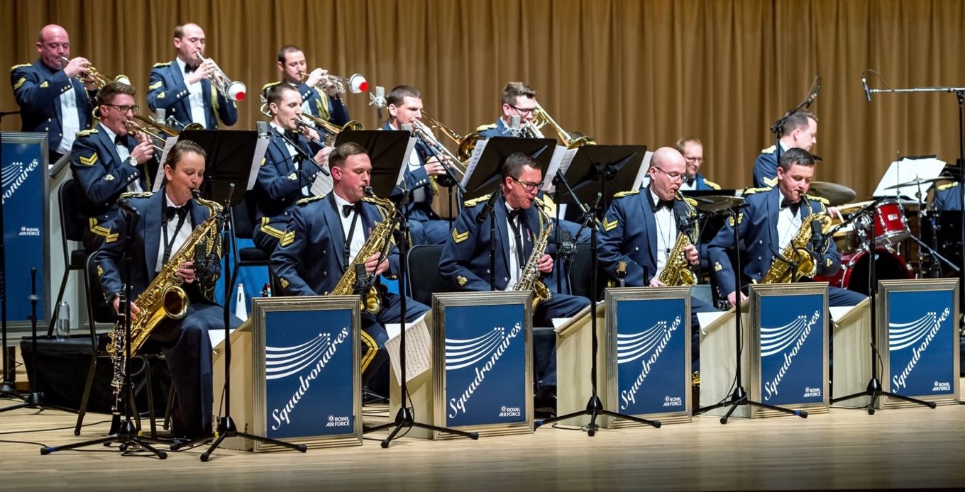 RAF Squadronaires big band play music.