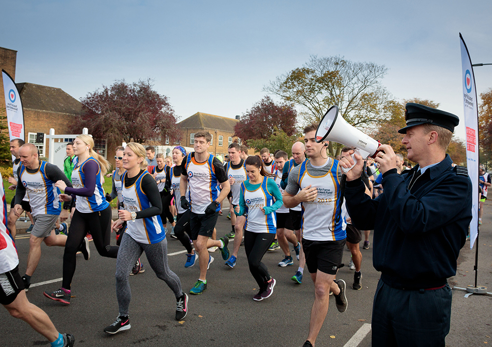 On the 31st October, many people across Station braved the cold to take part in a 10k Airfield Run in aid of the RAF Benevolent Fund