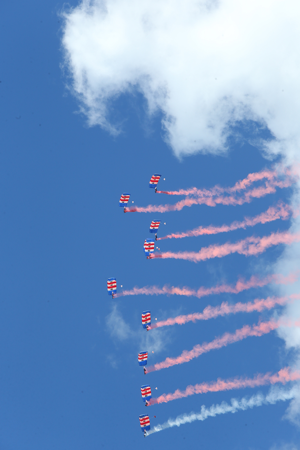 The RAF Falcons perform at the 134th Lincolnshire Show