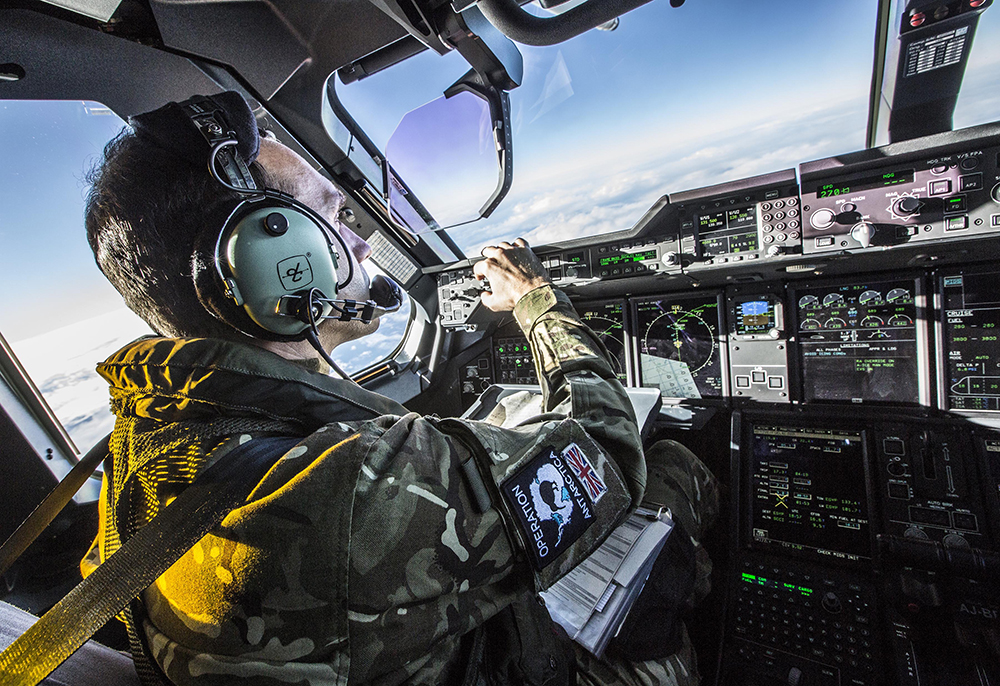 The crew operating the A400M Atlas during their first Operation COLDSTARE