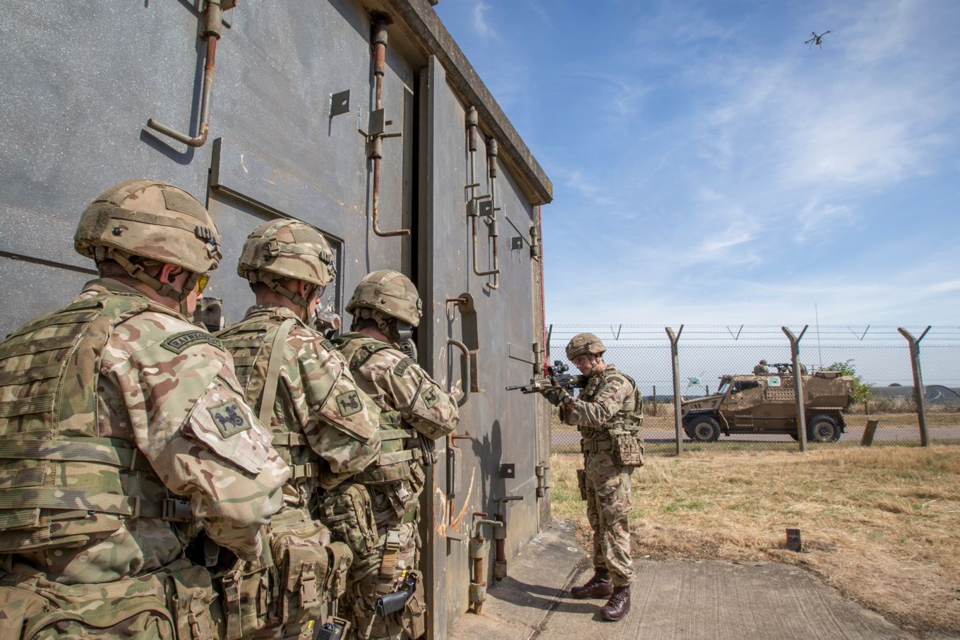 The RAF Regiment and the fighting force of the Royal Air Force, and take on key responsibilities in Force Protection, defending airfields, RAF Personnel and RAF Assets including aircraft, vehicles and infrastructure