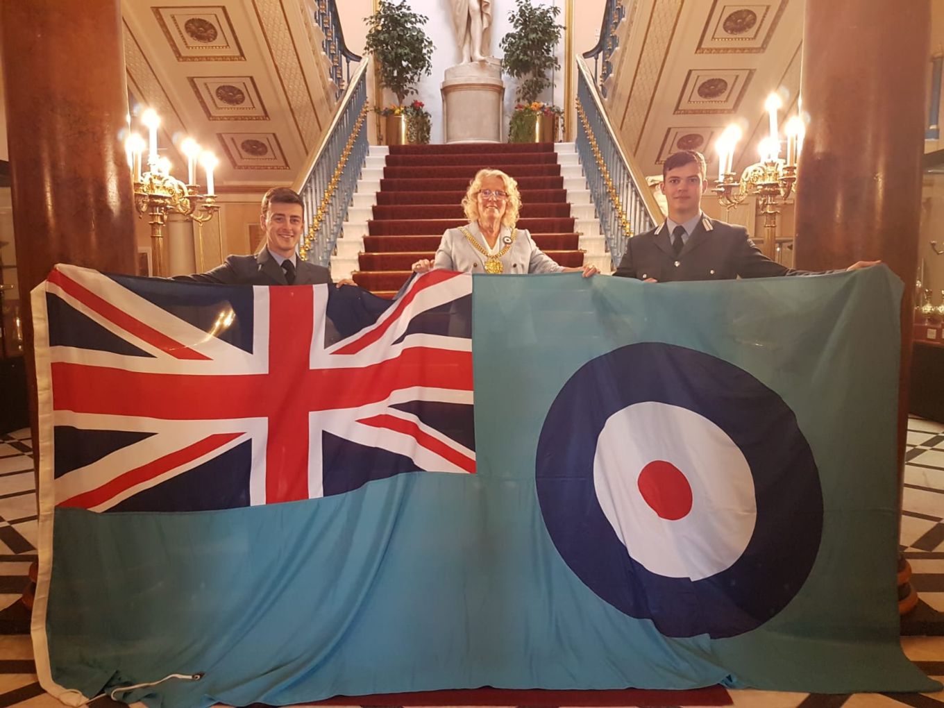 May of Liverpool and representatives of RAF Woodvale
