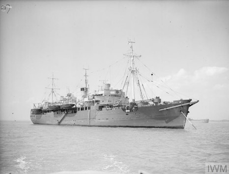 HMS Bulolo - One of the Combined Operations Headquarters Ships