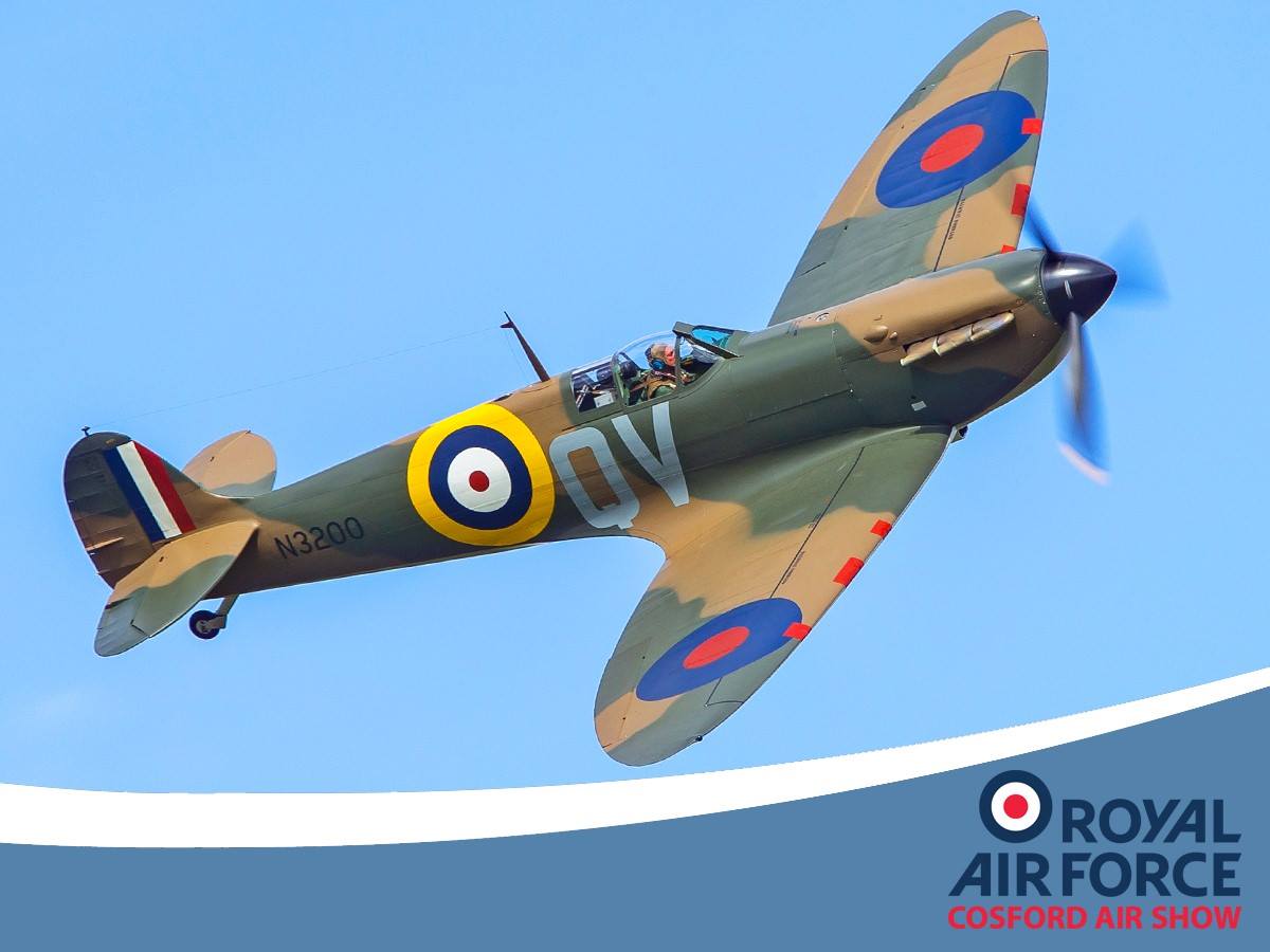 A Spitfire in flight.