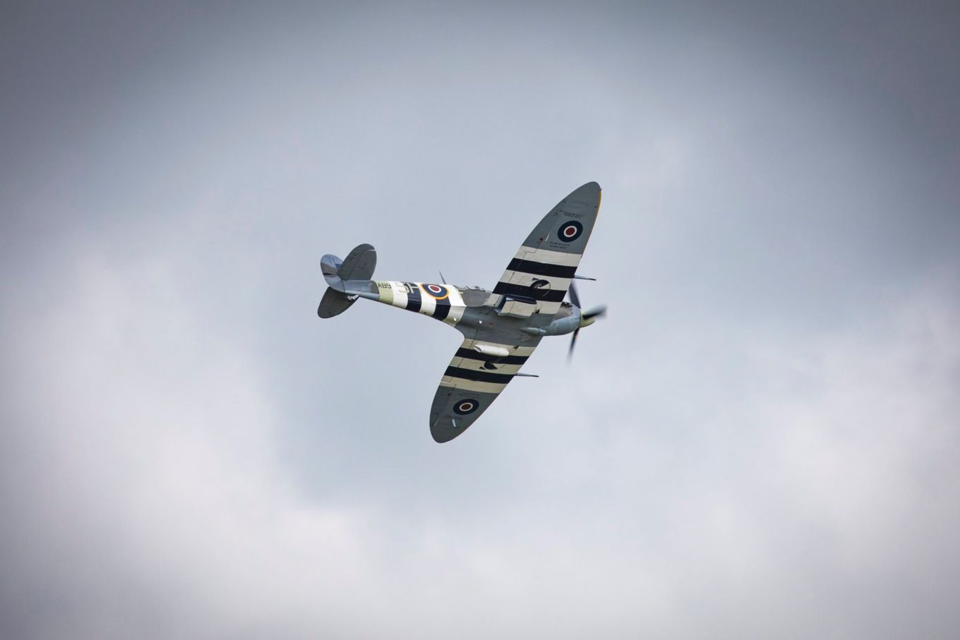 A Spitfire in flight.