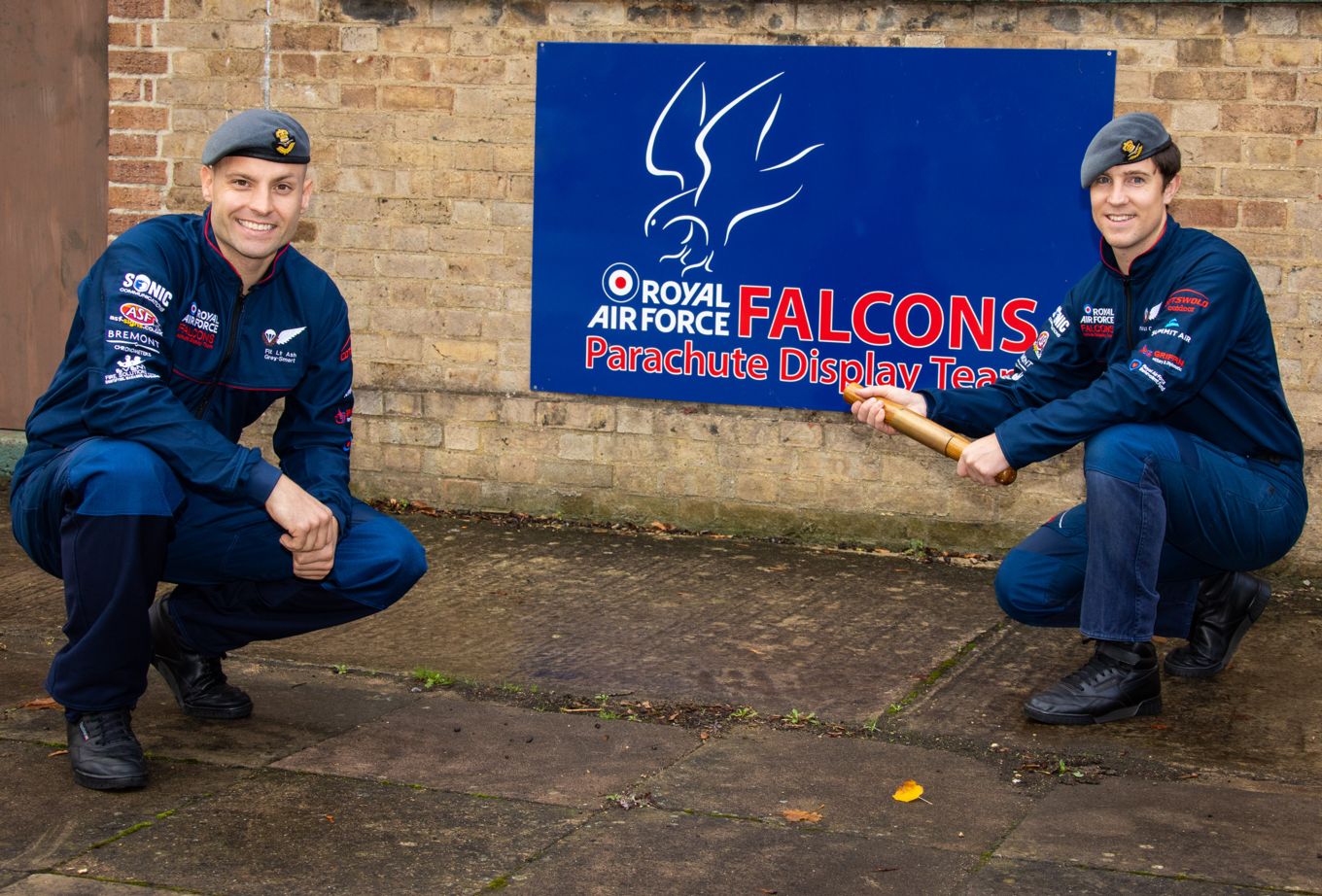 BZN-OFFICIAL-20201021-1317-0007 – Flight Lieutenant Chris Wilce, now officially the Officer Commanding RAF Falcons Parachute Display Team