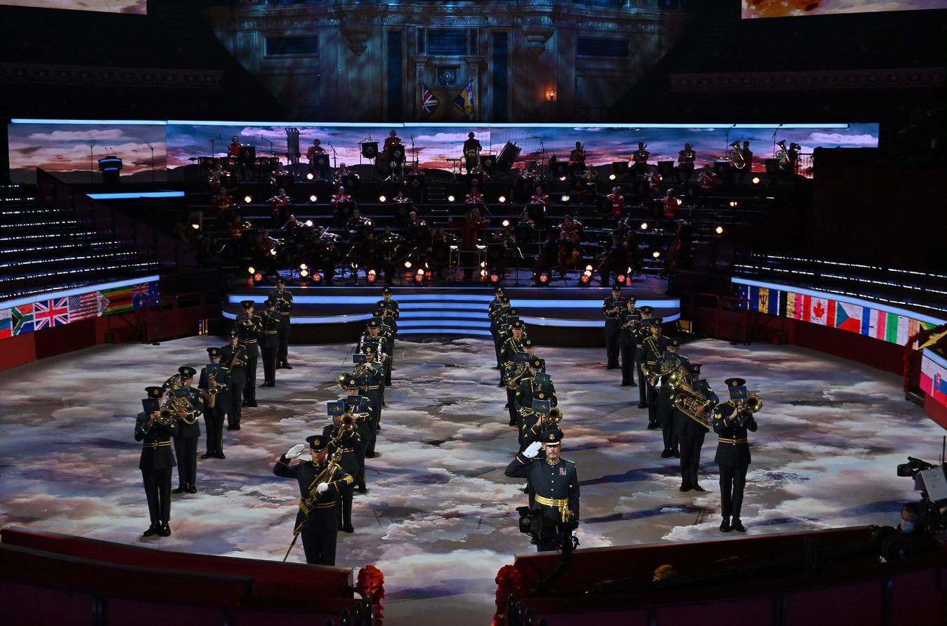RAF Regiment Band perform at the royal Albert Hall
