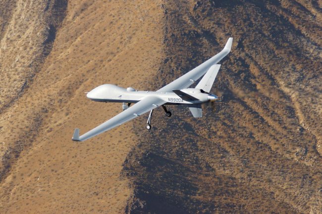 Protector RG Mk, a Remotely Piloted Air System flying.