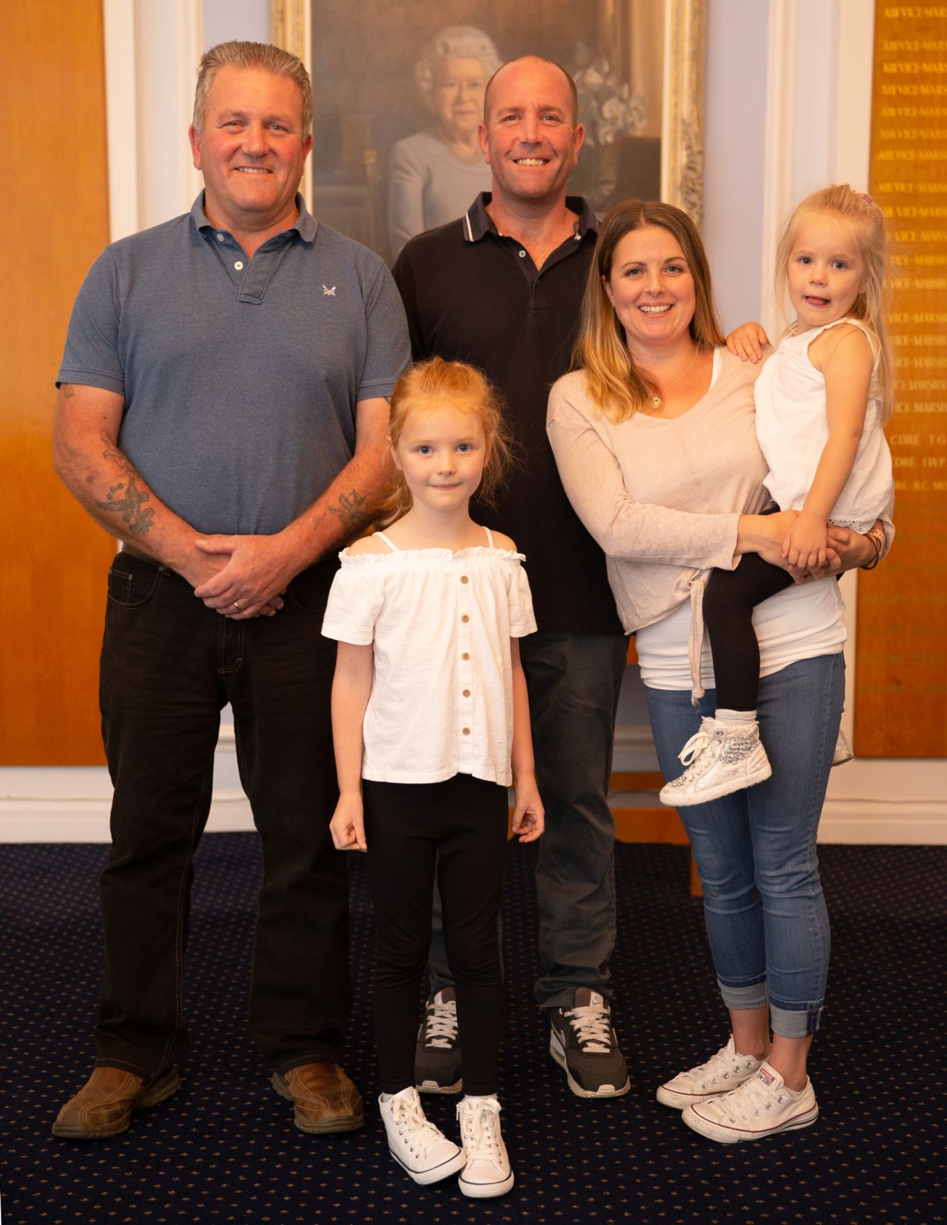 The Ruck family (L-R) Darren’s Father - Graham Ruck, Darren Ruck, Marie Ruck, and their two daughters
