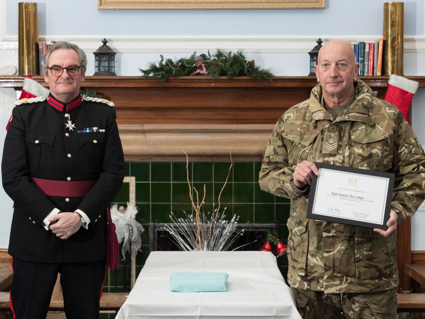 Colonel Anthony Fairbanks Weston and Flight Sergeant Steven Thorp – RAF Honington Covid Support Team