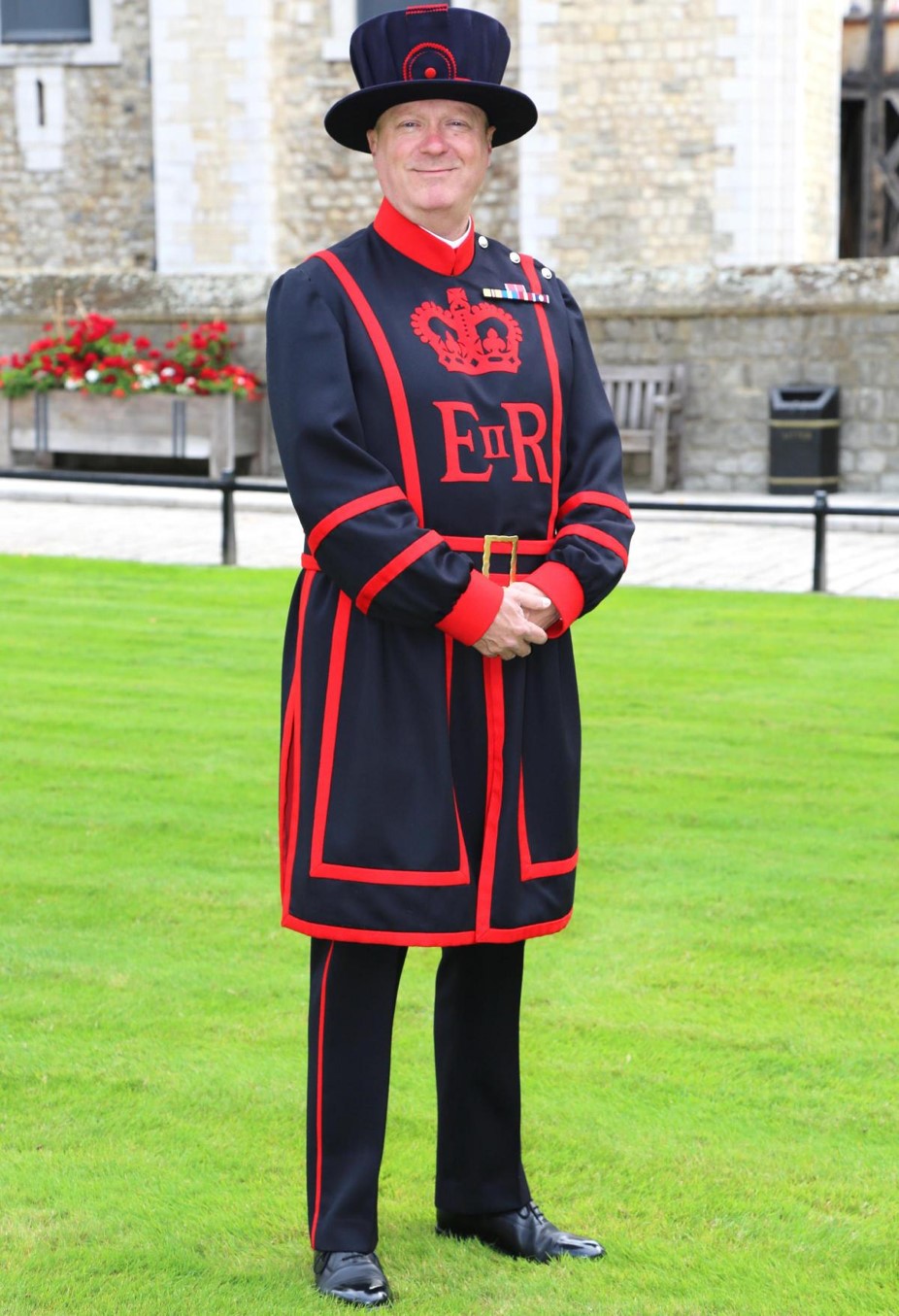 Yeoman Warden Barry Stringer MBE is pictured in full Yeoman Warden attire.
