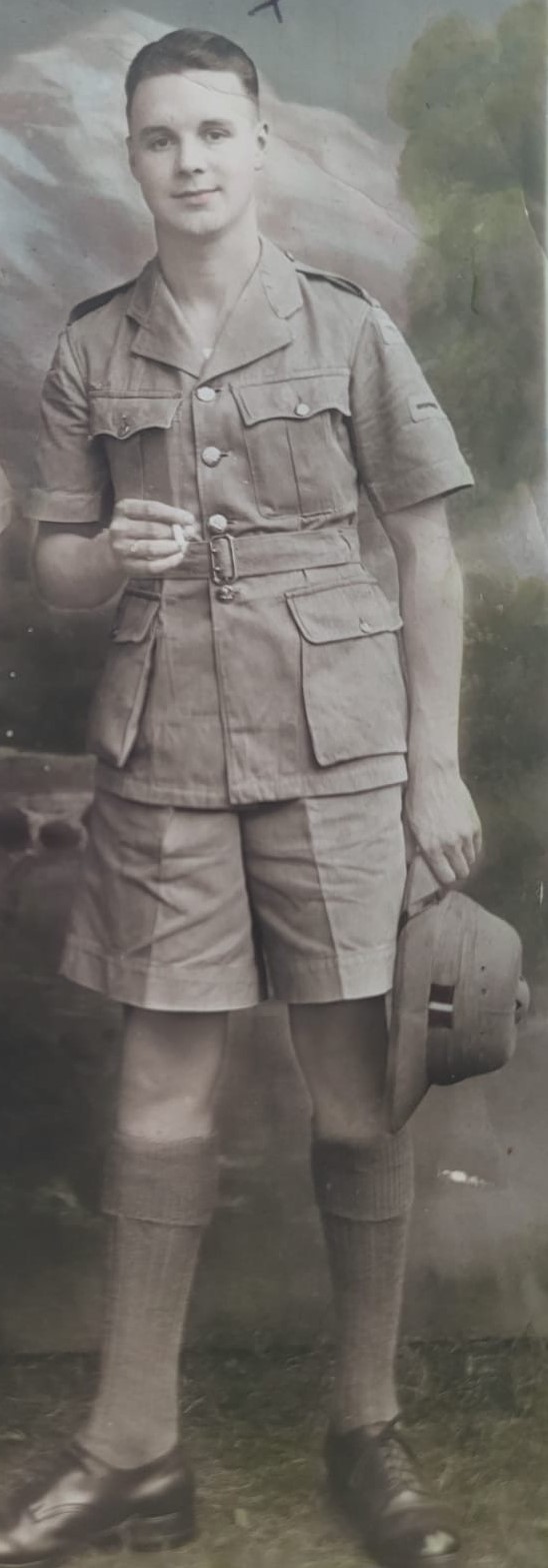 Robert Brown in 1940s uniform