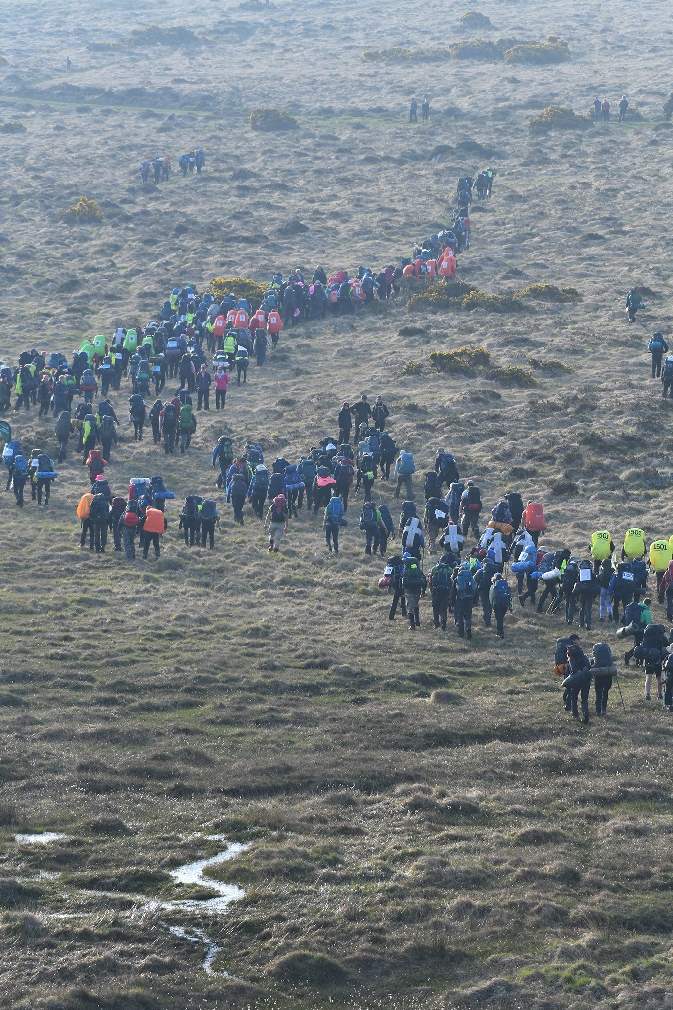 Ten Tors teams start their routes on the moors