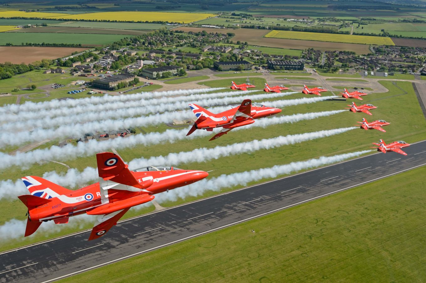 RAF Scampton - the base presently home to the Red Arrows. 