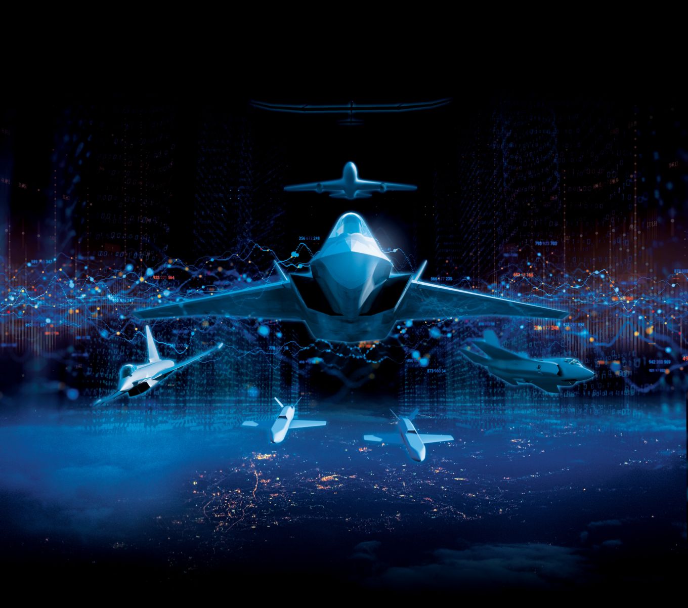 BAE Graphic of flying Systems Tempest aircraft.