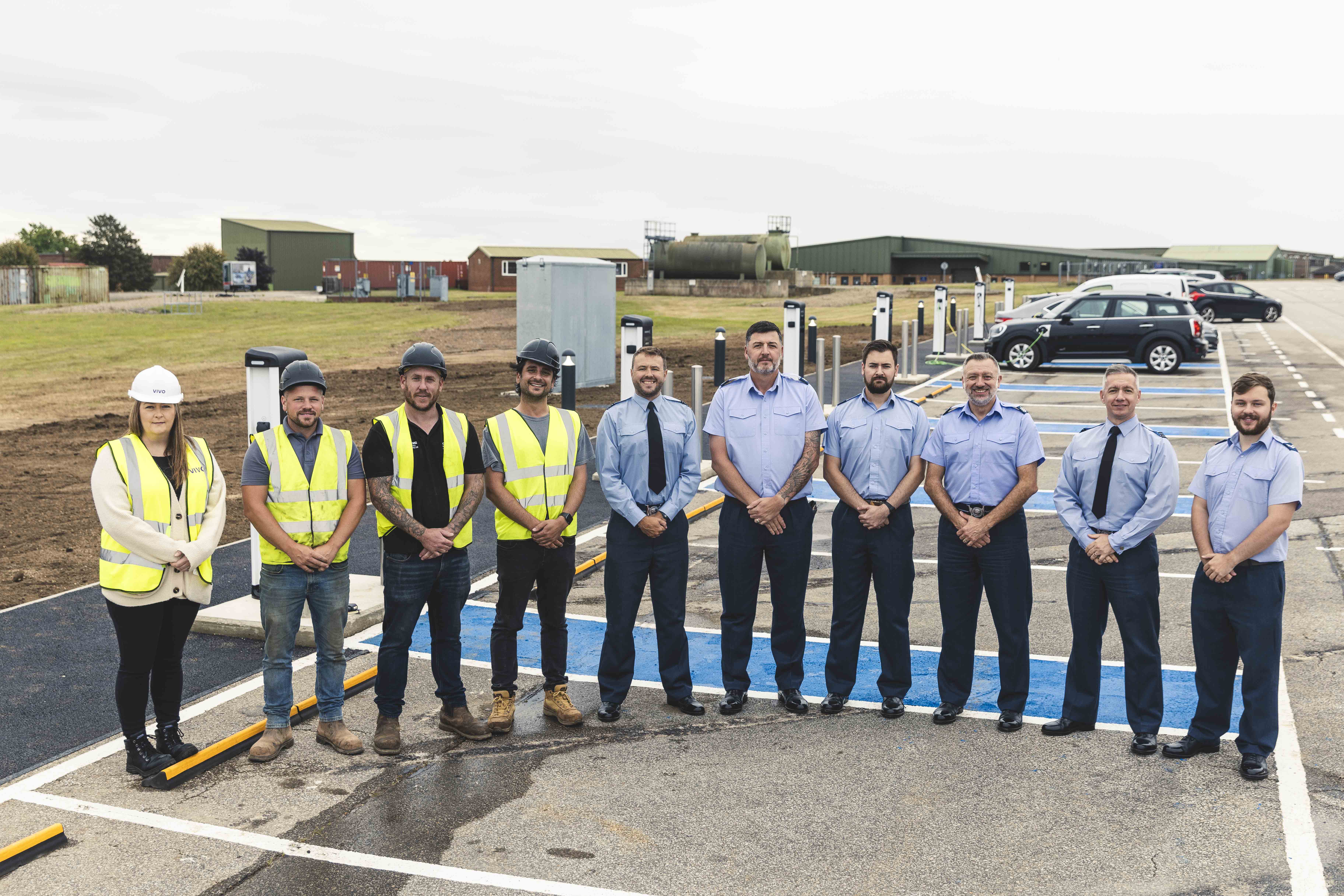 Station Whole Force Infrastructure delivery team (Station Infra, Station MT, VIVO, Anderson Green, SACX) opening the EV charging capability