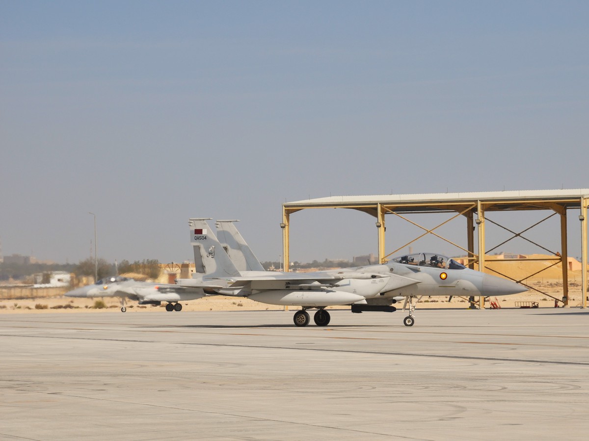 Qatari F15 on the ground