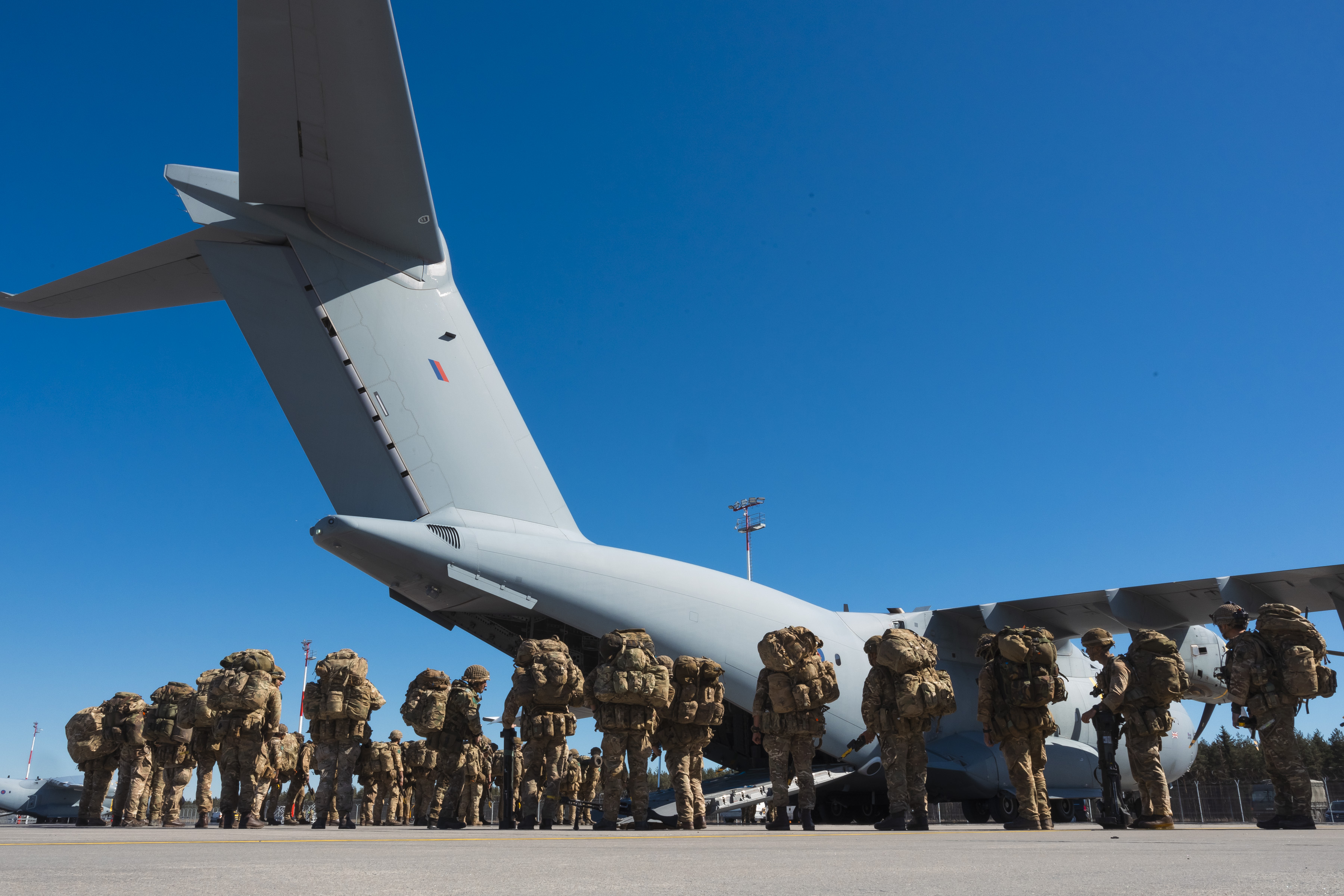 RAF Aircraft with paratroopers